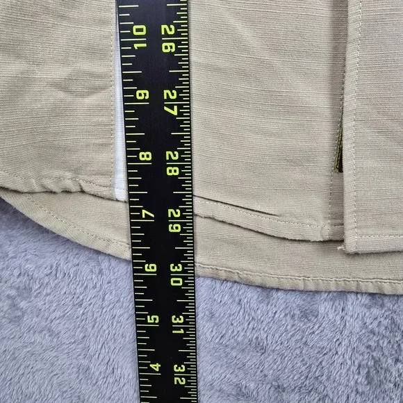 Cubavera Mens Tan Short Sleeve Button Down Camp Shirt Piping Size S RN37763 - Picture 10 of 11